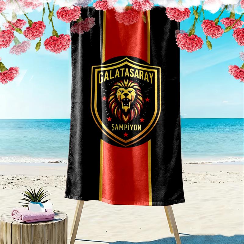 1pz Asciugamano da Spiaggia Galatasaray SK Regalo di Compleanno Ideale per la Famiglia, Un Asciugamano da Spiaggia Vivace Adatto per Attività all'Aperto