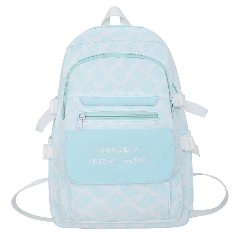 

Новая нейлоновая школьная сумка для девочек, свежий сладкий студенческий рюкзак для походов, сумка для отдыха 45*30*13cm