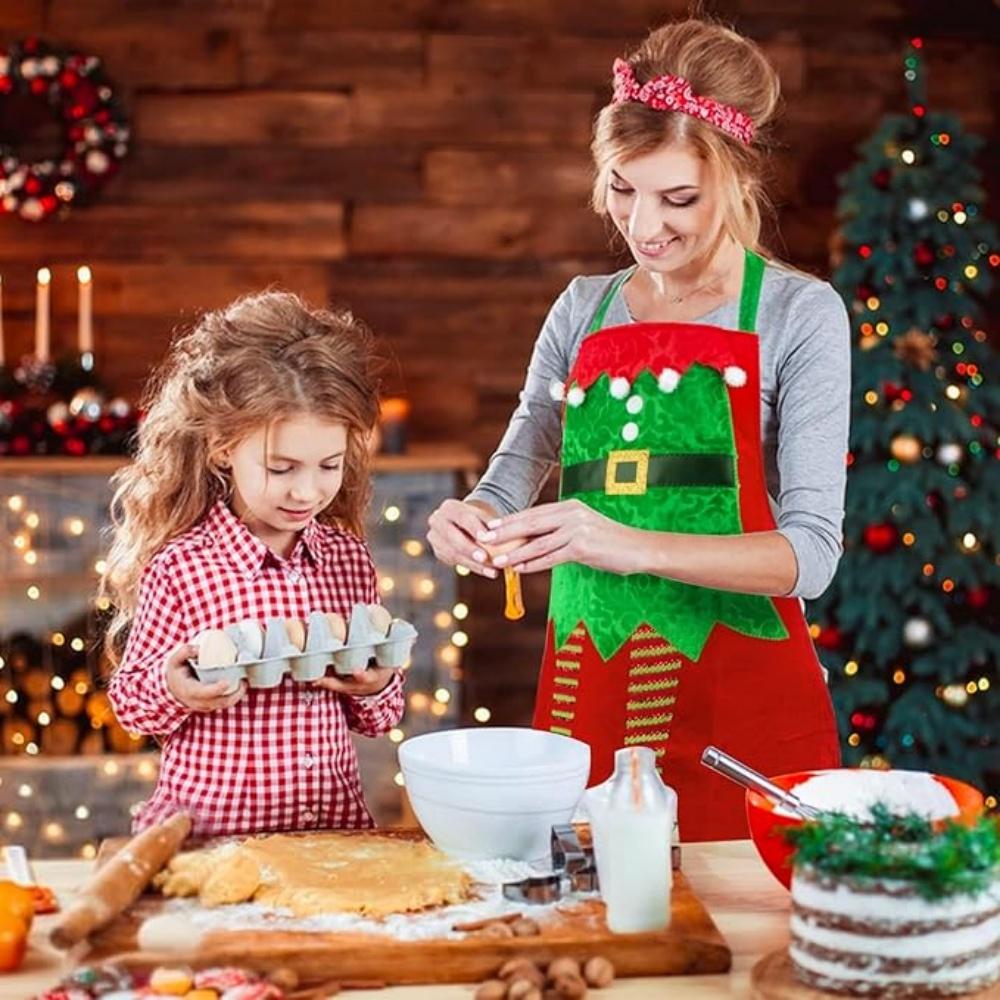 Lustige Weihnachtsschürze Weihnachtsmann Xmas Wasserdicht Ölfest Noel Schürze Frohe Weihnachten Deko Feliz Navidad Frohes Neues Jahr 2026