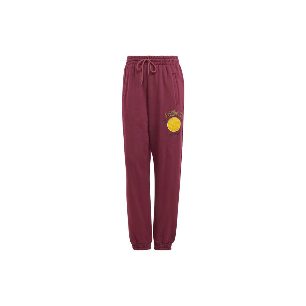 adidas Originali Pantaloni Jogger Moomin in Maglia Ricamata Pantaloni Sportivi Jogger da Donna Viola Scuro IL2449