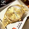 JSDUN Luxury Man Watch Diamond Lap Stainless Steel Automatic Mechanical Men's Watch Waterproof Luminous Calendar Wristwatch 8970