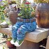 Garden Art Resin Flower Pots: Courtyard Decoration Sculpture