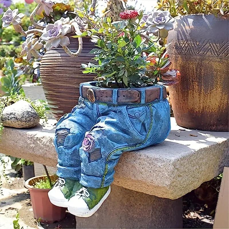 Garden Art Resin Flower Pots: Courtyard Decoration Sculpture