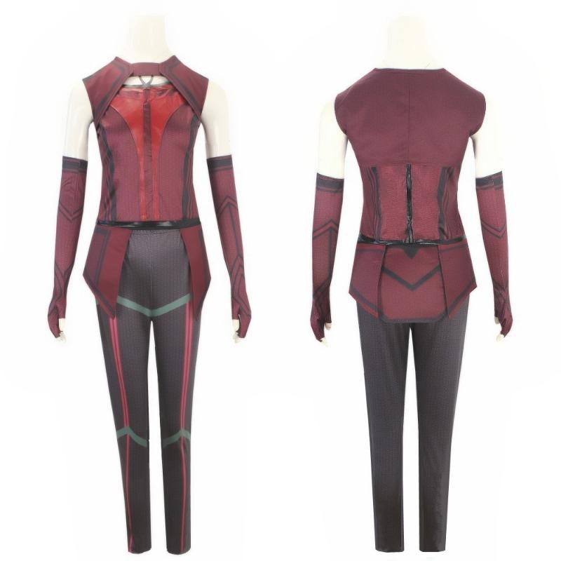Marvel Movie Wanda Vision Scarlet Witch Costume
