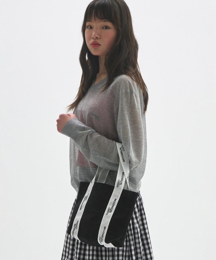 Moonsun M.C Logo Webbing Mini Bag / Black