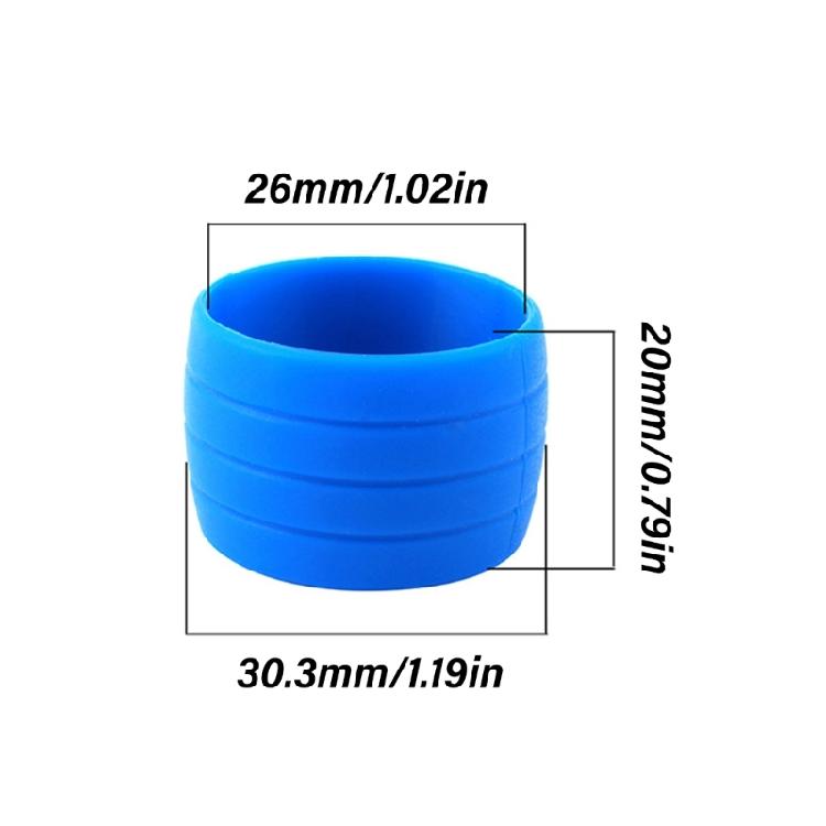 2Pcs Bike Handlebars Strap Tape Fixing Silicone Rings Elastics Strap Fixing Rings Tape Plug Bike Handle Grip Wrap Plug
