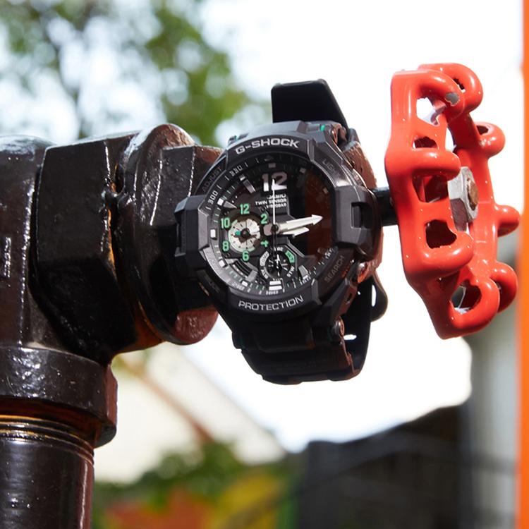 CASIO Men MASTER OF G-AIR Series Black Watch GA-1100-1A3ER GA-1100-1A3ER