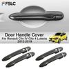 Car Decoration Door Handle Cover For Renault Clio IV Clio 4 Lutecia 2012- Cars Accessories Styling Upgrade Modify A Car