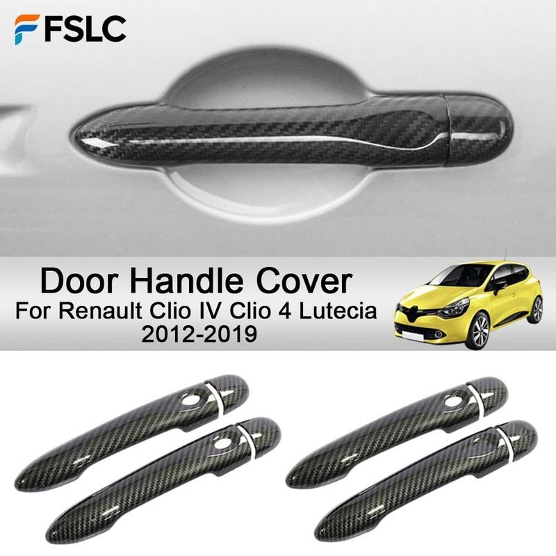 Car Decoration Door Handle Cover For Renault Clio IV Clio 4 Lutecia 2012- Cars Accessories Styling Upgrade Modify A Car