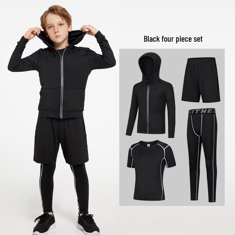 Unisex Quick-Dry Sports Set: Basketball, Football, Fitness, Running, Yoga - Men's/Women's/Children's Autumn & Winter Training Gear