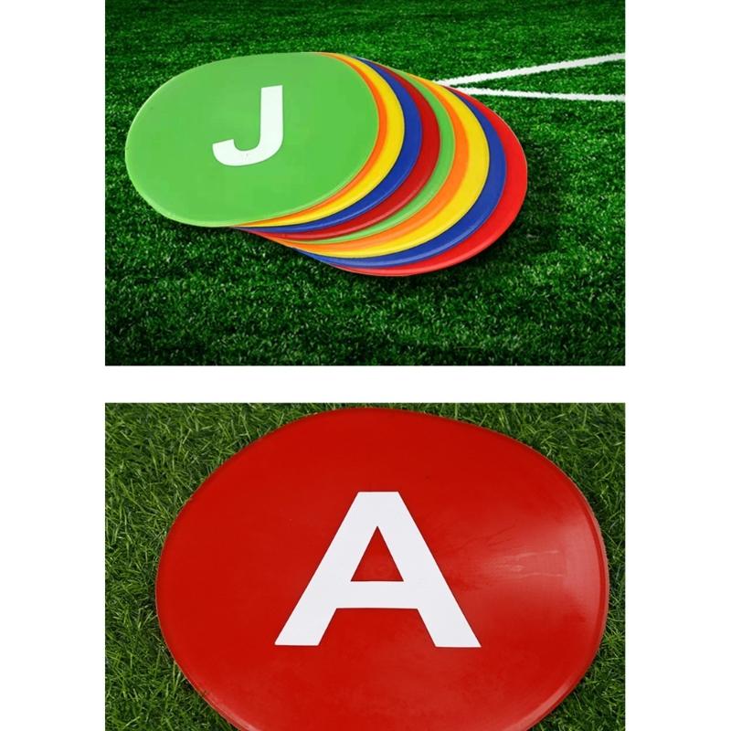 Numbered Spots Marker Flat Floor Spots Markers for Field and Courts Marking Fitness Agility Training Sport Game Exercise
