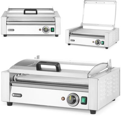 Podgrzewacz Rolkowy Do Parówek Hot-dogów Z Pokrywą 9 Rolek 45 Cm 790 W