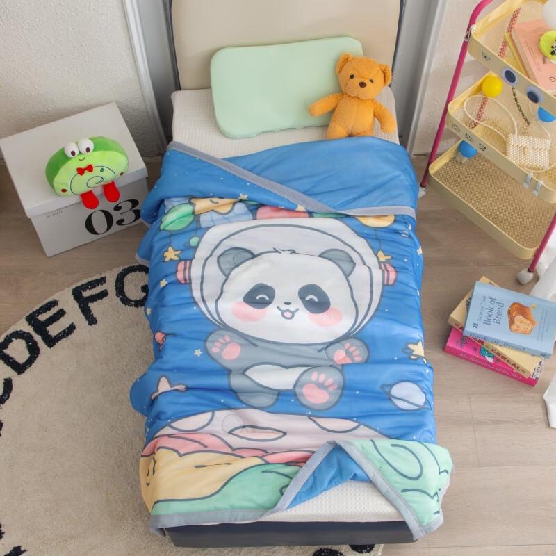 Brangdy Cartoon Panda Cool-Touch Summer Quilt
