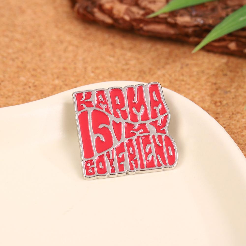 Cartoon English Alphabet Brooch Design Sense Design Bag Apparel Accessories Pin Accessories