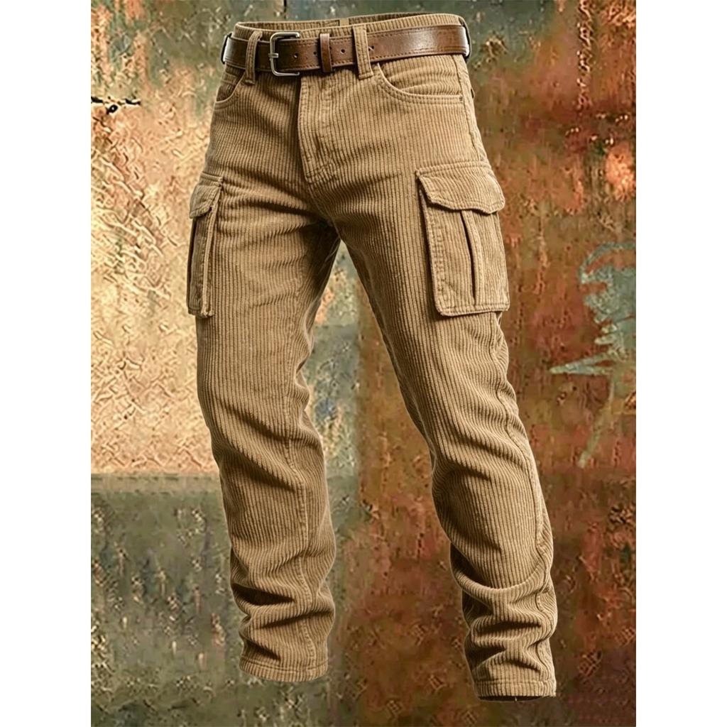 Pánské Módní Nový Styl Ležérní Vícekapesní Slim-fit Cargo Kalhoty pro Venkovní Trend, Dlouhé Kalhoty pro Fitness