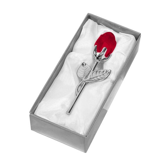 Clear Rose in Gift Box Artistic Flower Sculpture for Valentine's Day Elegant Home Office Decor And Romantic Gift