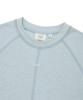 COVERNAT WOMAN Slit Terry T-Shirt Light Blue