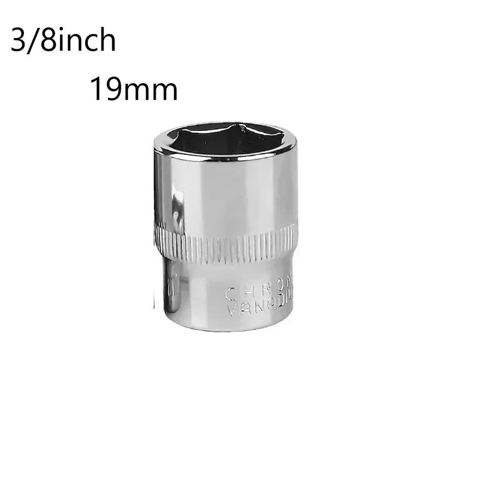 3/8" Head Square Drive Ratchet Wrench Socket Hex Keys Socket Bits Metric Double End Hexagons Sleeves 6-32mm Range