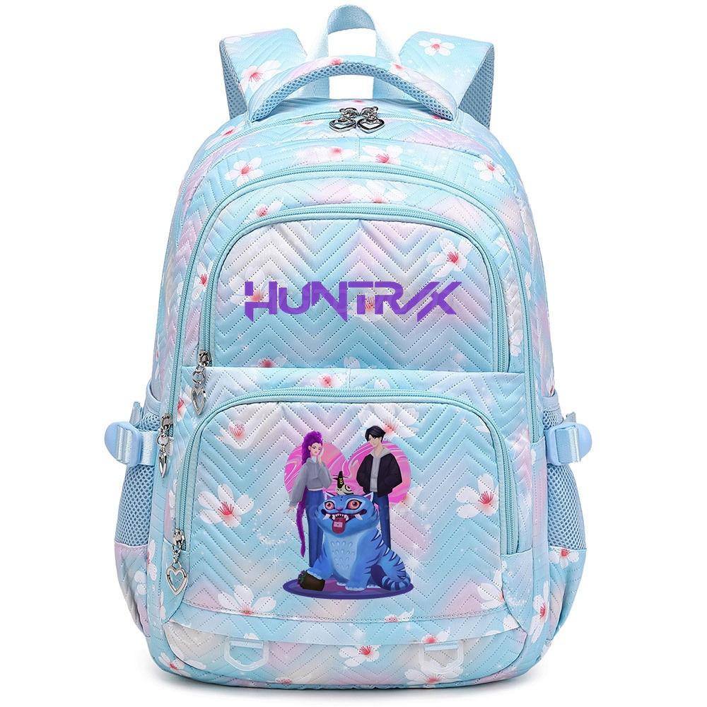 Kids Girls Kpop Hunters Rumi Zoey Printed Backpack Student School Waterproof Big Bag