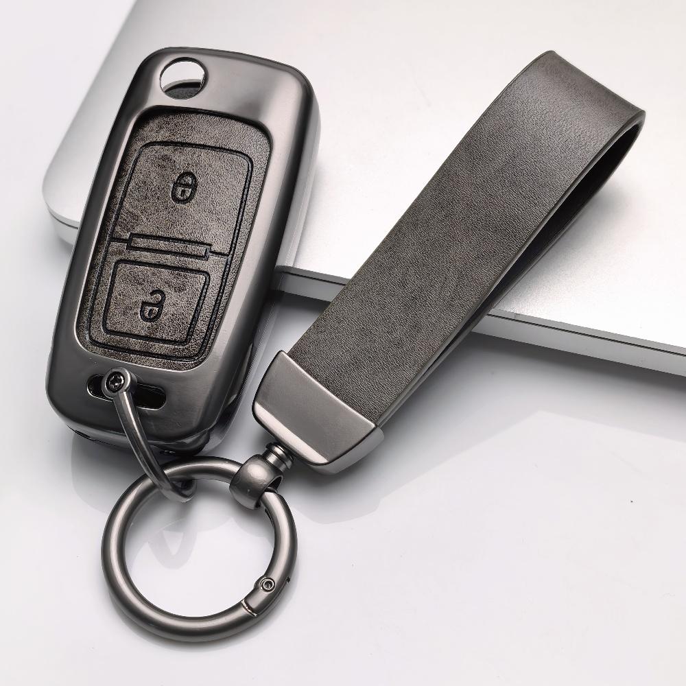 

Zinc Alloy Leather Car Key Case For For Vw Volkswagen Amarok Polo Golf 4 5 6 Mk4 Mk6 Bora Jetta Altea Alhambra Passat B5 B6 B7