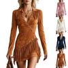 Women's V-Neck Short Sleeve Bodycon Dress for Night Out