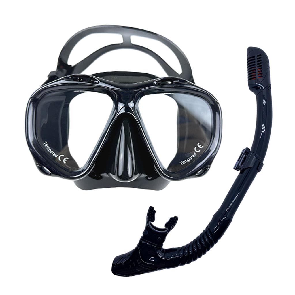 Professional Snorkel Diving Mask and Snorkels Goggles Glasses Diving Swimming Easy Breath Tube Set  Adult Unisex