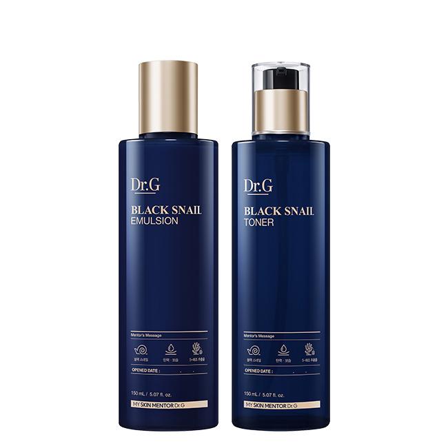Dr.G Black Snail Special 2 Step Skincare Set Toner Emulsion Repair Anti-Aging Care