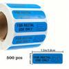 500 Stück 0,39*1,5 Zoll "Nur zur rektalen Anwendung" Wasserdichtes Etikett Mini-Größe Aufkleber Tägliches Streichspiel