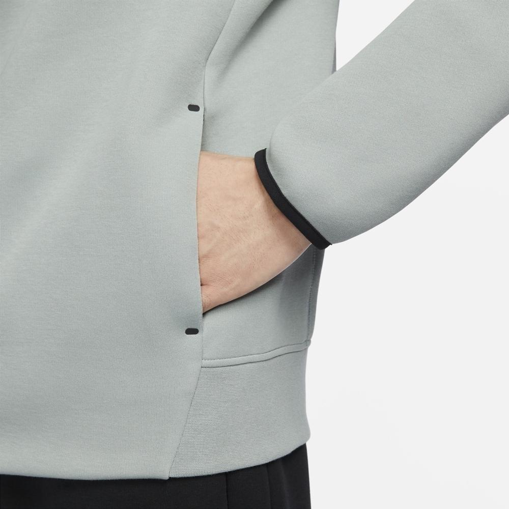 Nike Αθλητικά Ρούχα Tech Fleece Ανδρική Φούτερ Μπλούζα με Κουκούλα Μικα-Πράσινο FB8017-330