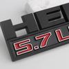 1PCS HEMI 5.7 Liter Car Sticker For Rear Trunk ABS 3D Badge Emblem Modification Decal Displacement Label
