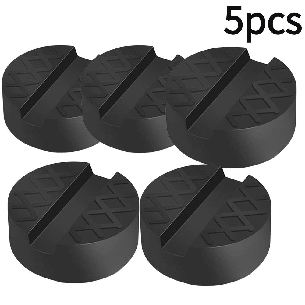 1/2/3/4/5pcs Universal Jack Support Pad Durable Wear Resistant Car Slotted Frame Rail Floor Socket Adapter Lifting Rubber Pad