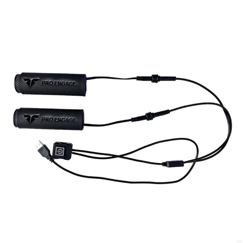 

28GC Handlebar Heated Grips USB DC12V Heated Handles Grips 3 Gear Warmer Sleeves