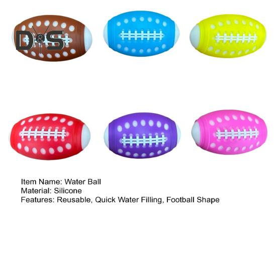 1/6 Stück Wasserfußball-Spielzeug, wiederverwendbar, schnell befüllbarer Wasserball, Sommer, Outdoor, Strand, Schwimmbad, Kinder und Erwachsene, nachfüllbares Rugby-Wasserkampf-Spielzeug