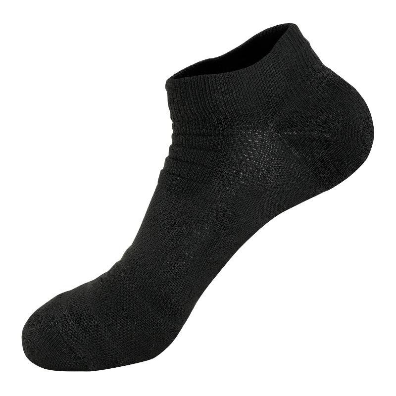 Men S Low-Top Basketball Socks Men S Towel Bottom Running Sports Socks Short Tube Mesh Badminton Socks Women S Socks Onesizeall_2Pcs