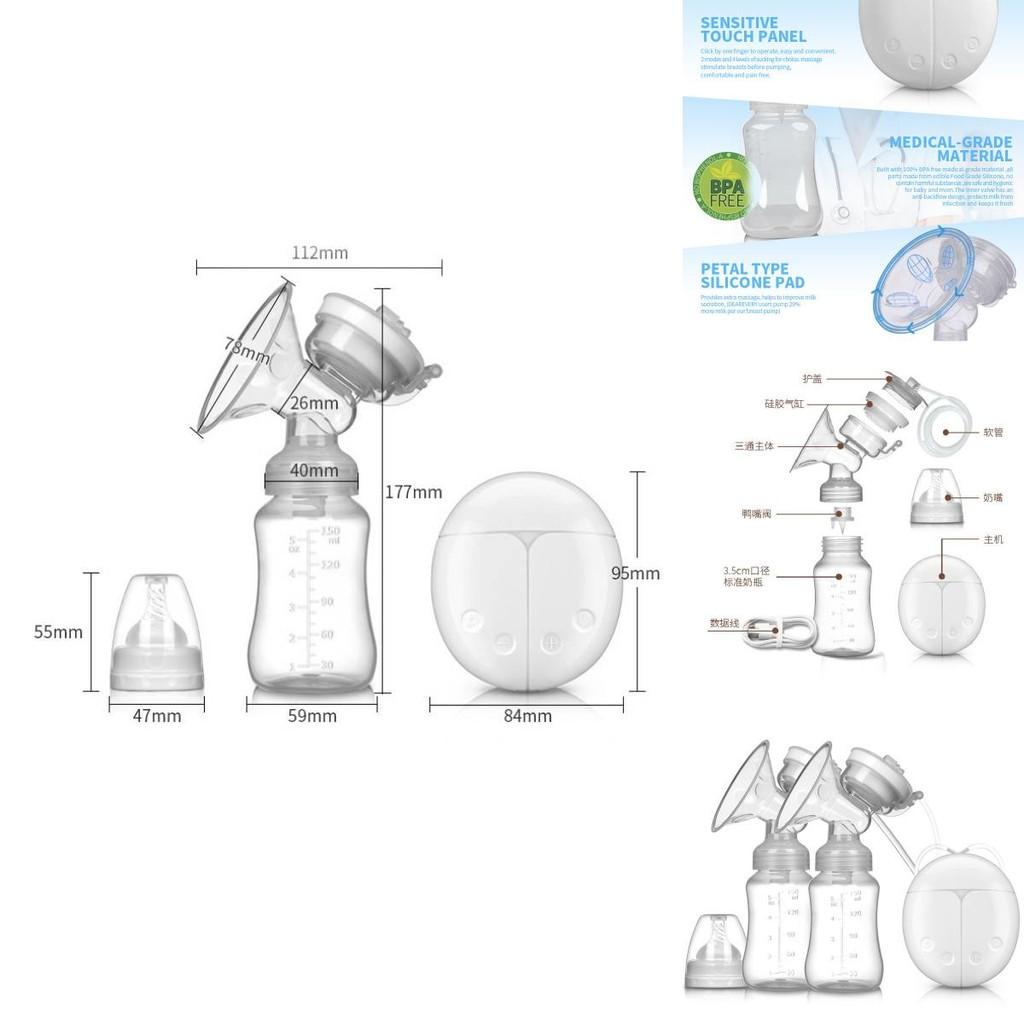 Double Electric Breast Pump With Silent Suction For Nursing Mothers