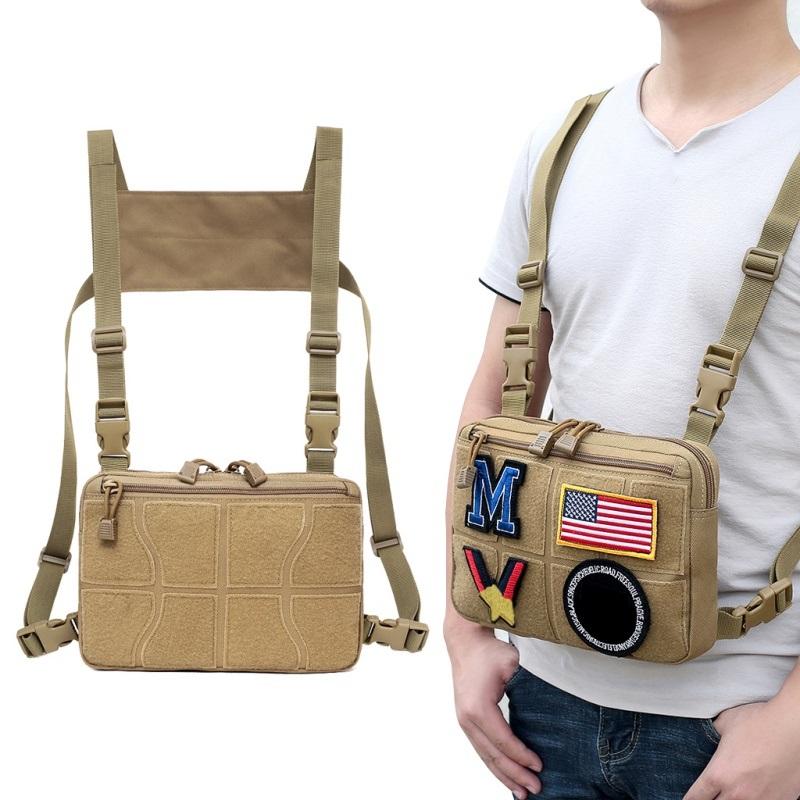 

Нагрудна сумка. Регульована тактична нагрудна сумка на пояс