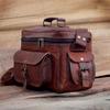 Personalizovaná kožená brašna na fotoaparát: Cestovní taška přes rameno ve vintage stylu