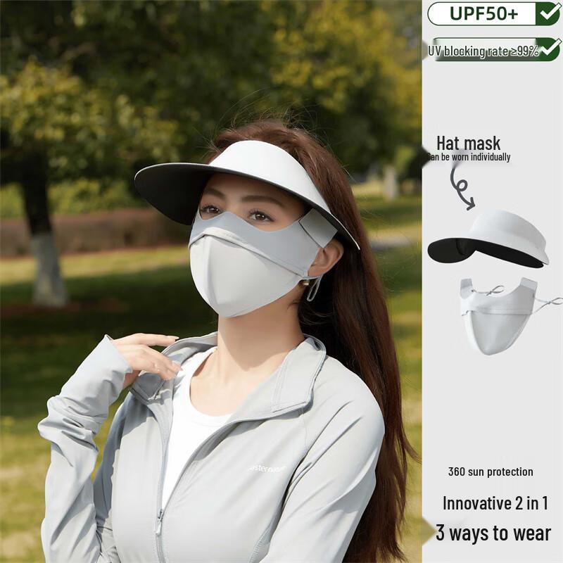 

Junbie Women s UV Protection Detachable Sun Visor Hat One Size