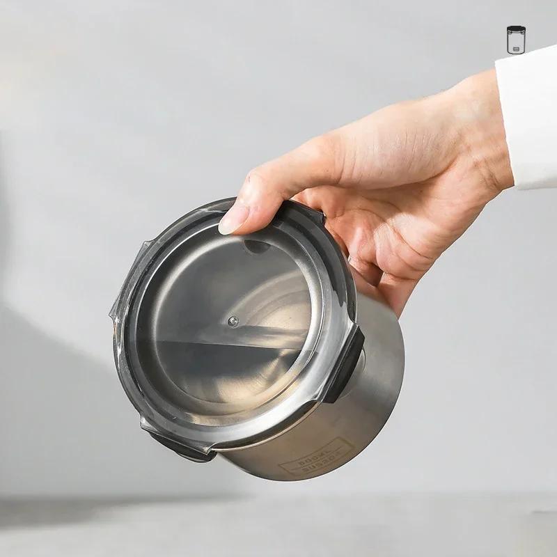 Stainless Steel Food Container Sealed Tank Food Coffee Beans Snack Storage Cans Tea Leaf Container Organizer Kitchen Accessories