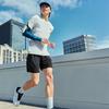 Skechers Solid Color Mid-Rise Running Comfortable Quick-Dry Cool Casual Shorts Men Shorts Carbon-Black P224M053-0018