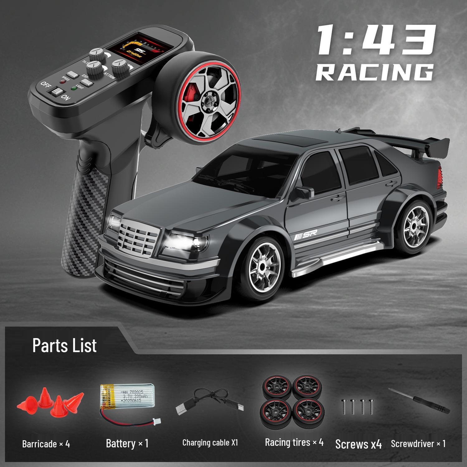 Cross1:43 Remote Control Drift Car with Gyroscope, 2.4G Full Scale Model Toy
