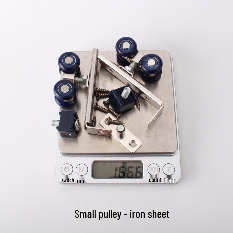 Skåp skjutdörr rullset i rostfritt stål