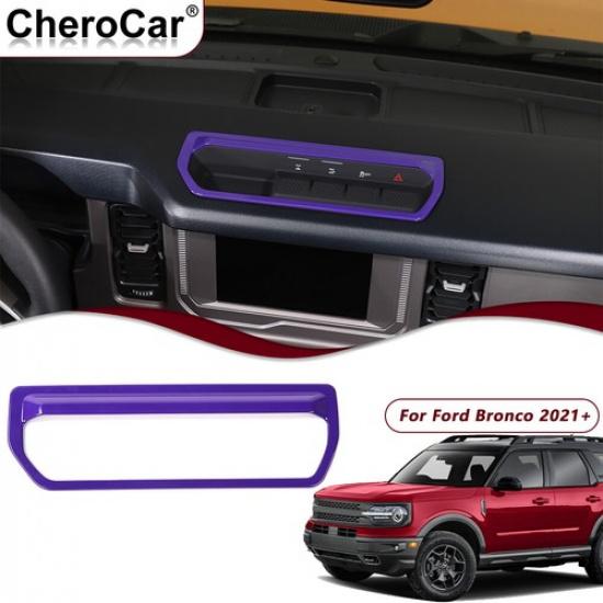Purple Dashboard Differential Control Switch Panel Cover For Ford Bronco +