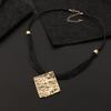Geometric Fashion Generous Necklace Versatile Exquisite Simple Women'S Metal Pendant