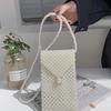 2025 Summer Pearl Hand-Woven Crossbody Bag: Fashionable Hollow Out Niche Design