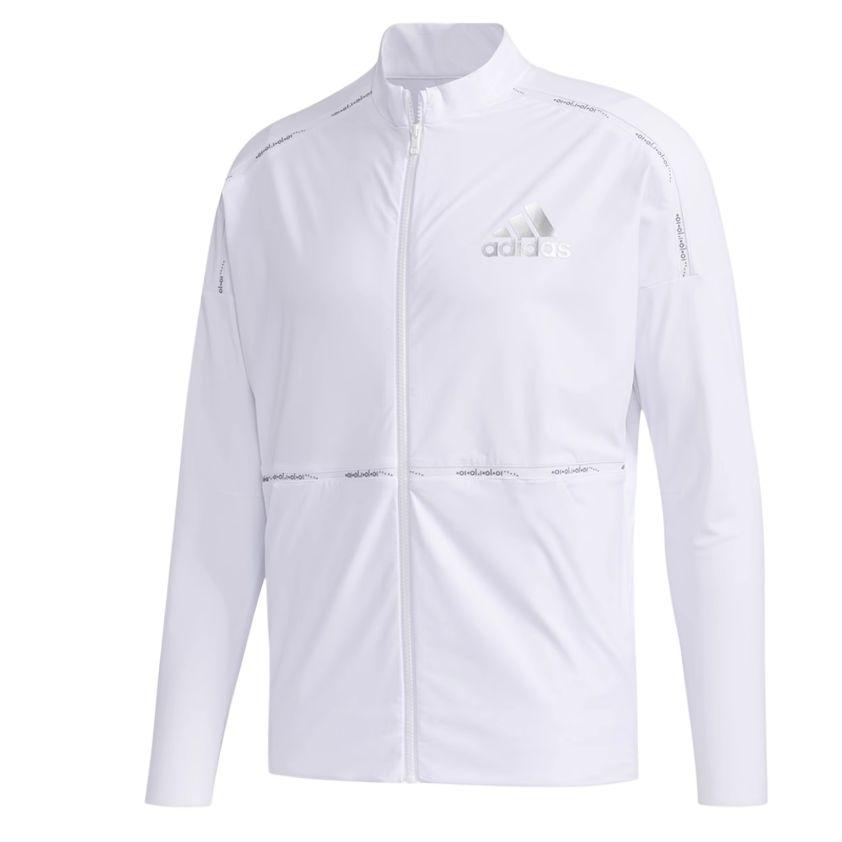 

Adidas Comfortable Logo Stand Collar Long Sleeve Jacket Men Jacket White FJ3841 XL