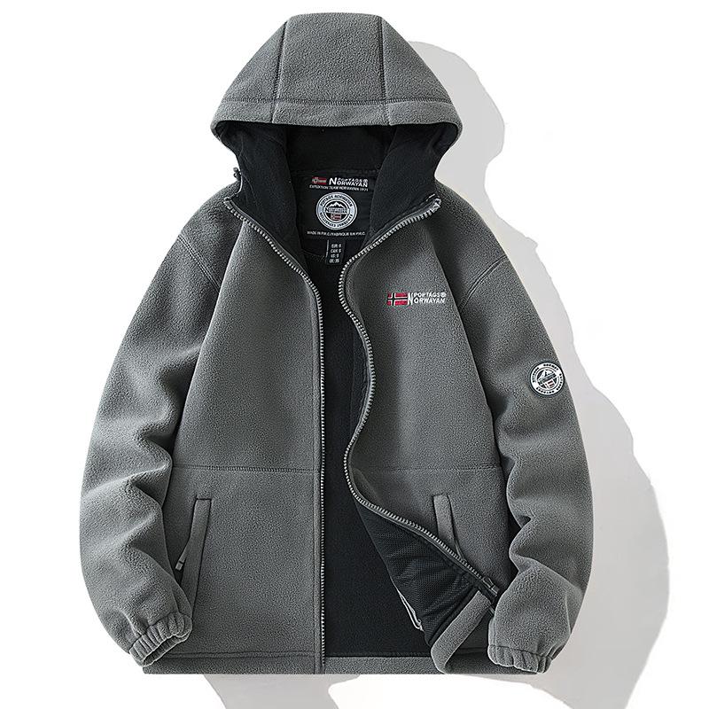 2024 Large Youthful Fleece Hoodie for Middle-aged/Elderly Men & Couples