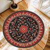 Cherry Blossom Round Rug Room Floor Mats Non-Slip Living Room Rugs Washable Carpet for Home Decor Mat