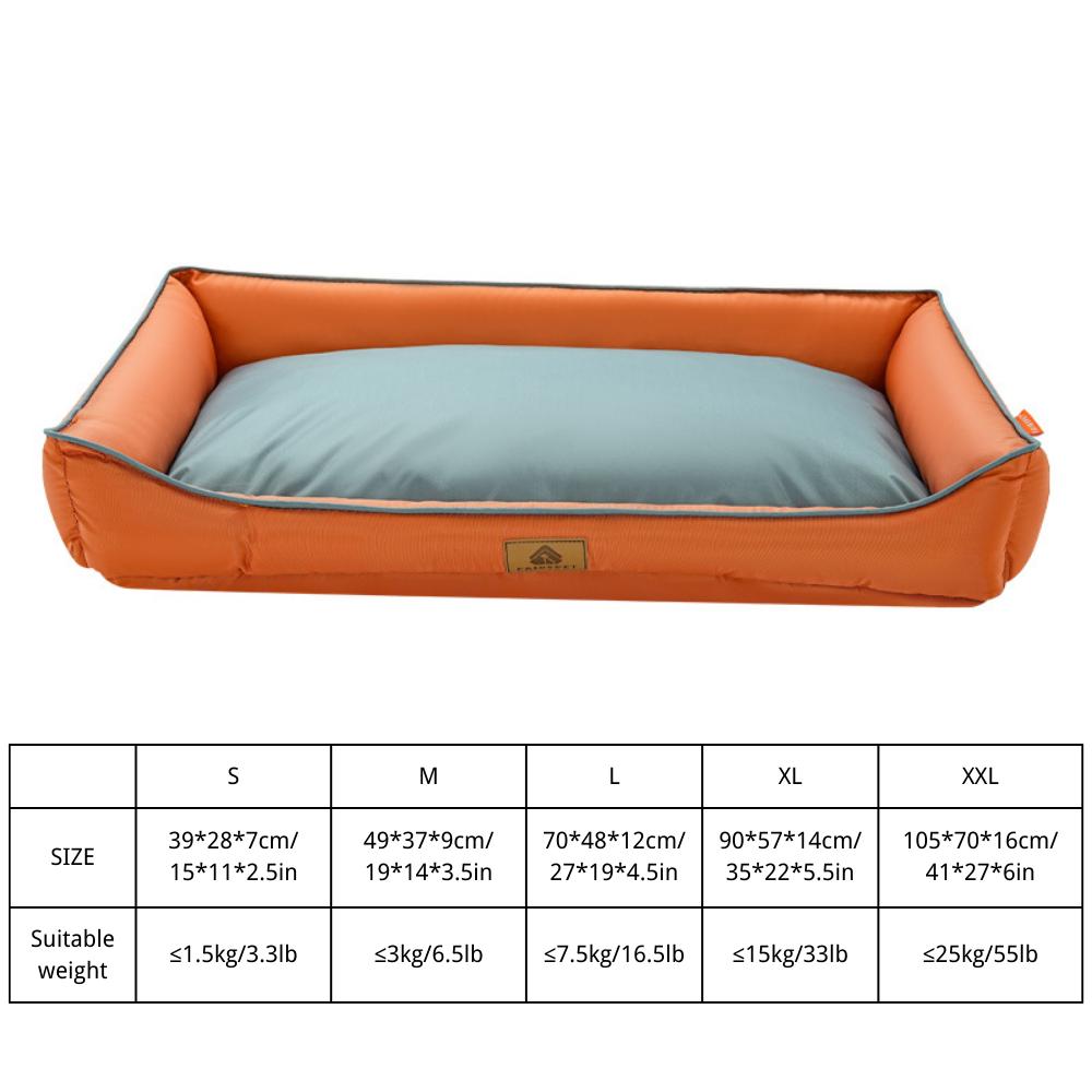Winter Hondenkussens, Waterbestendig Groot Hondenkussen met Zijkanten, Antislip Bodem en Eierdoos Schuim Grote Huisdier Bank Bed Wasbaar