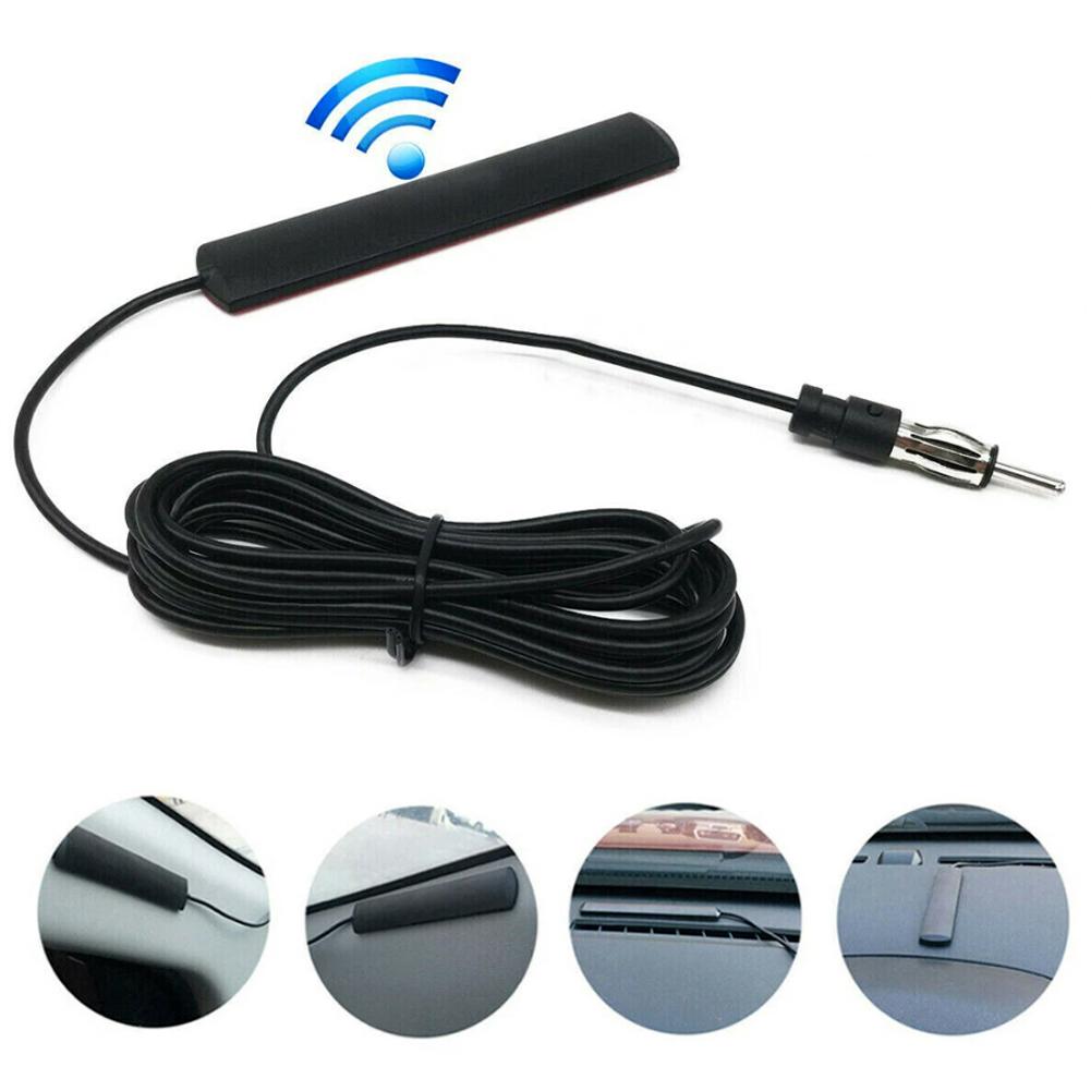 DC5-12V Versteckte verstärkte Autoantenne 85-860MHz AM/FM Radioantenne Stabilität Signalverstärker Antenne für Auto LKW Motorrad Boot